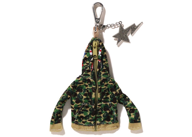 BAPE Shark Full Zip Hoodie Keychain Green