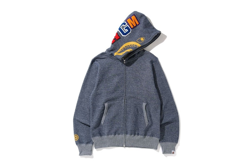 BAPE Shark Full Zip Hoodie (SS20) Navy