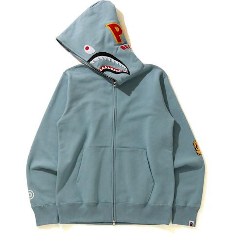 BAPE Shark Full Zip Hoodie (SS21) Gray