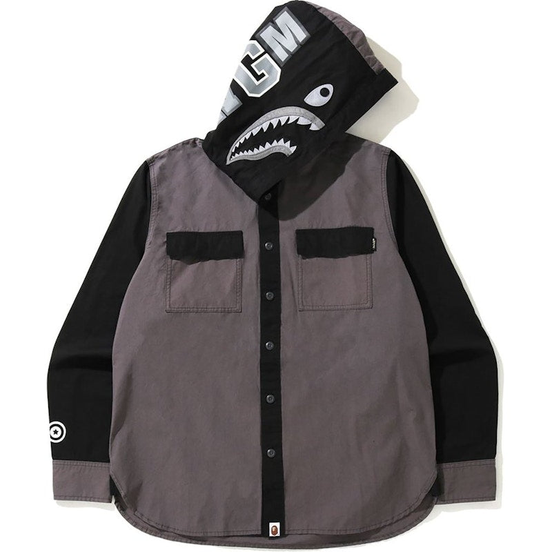 BAPE Shark Hoodie Shirt Black