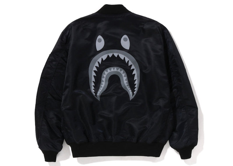 BAPE Shark Loose Fit MA-1 Jacket (SS23) Black