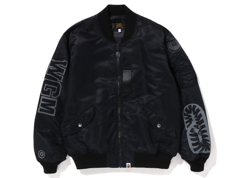 BAPE Shark Loose Fit MA-1 Jacket (SS23) Black