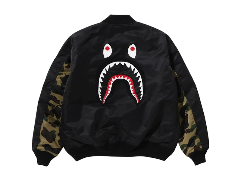 BAPE Shark MA-1 Jacket (SS25) Black