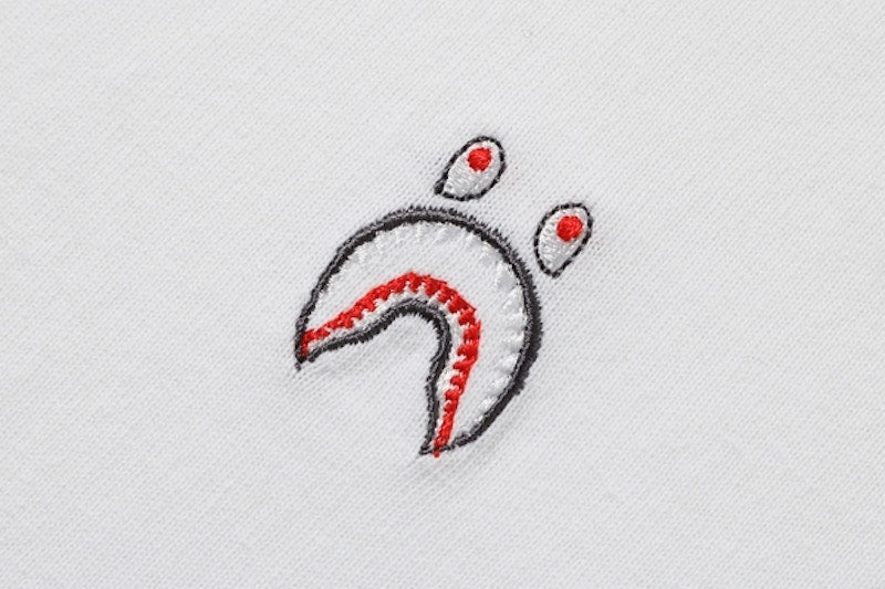 BAPE Shark One Point Tee White