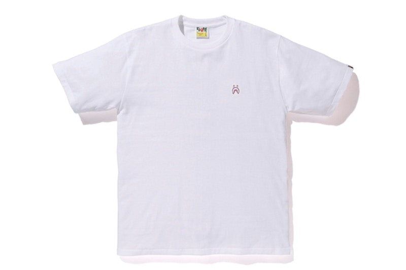 BAPE Shark One Point Tee White