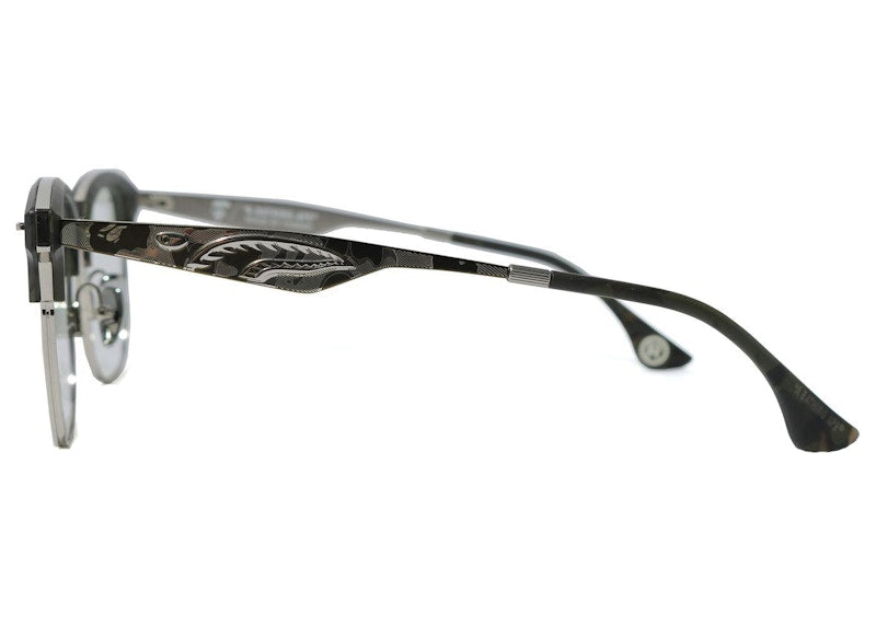 BAPE Shark Optical Flame 2 Sunglasses Silver