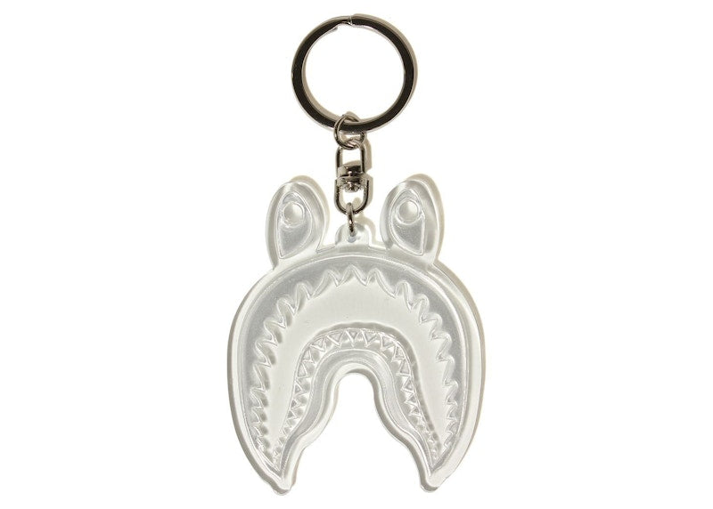 BAPE Shark Reflective Keychain White