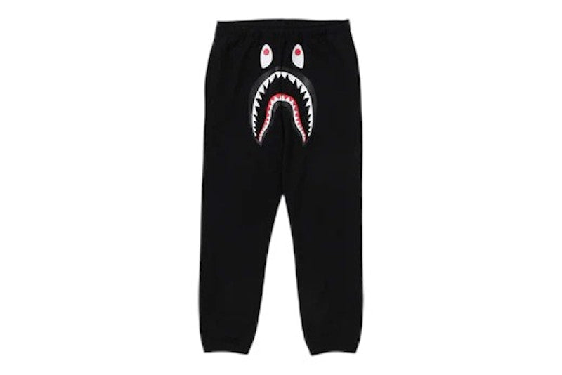 BAPE Shark Regular Fit Sweat Pants Black