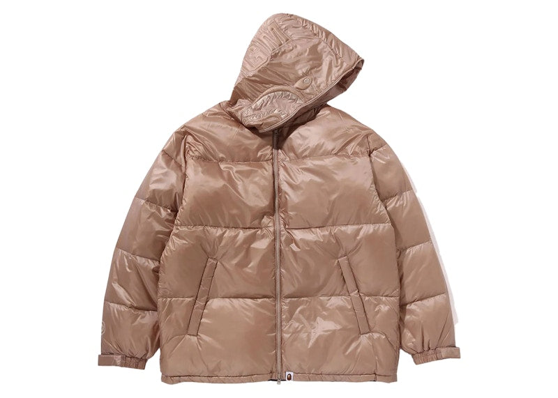 BAPE Shark Relaxed Fit Down Jacket Beige