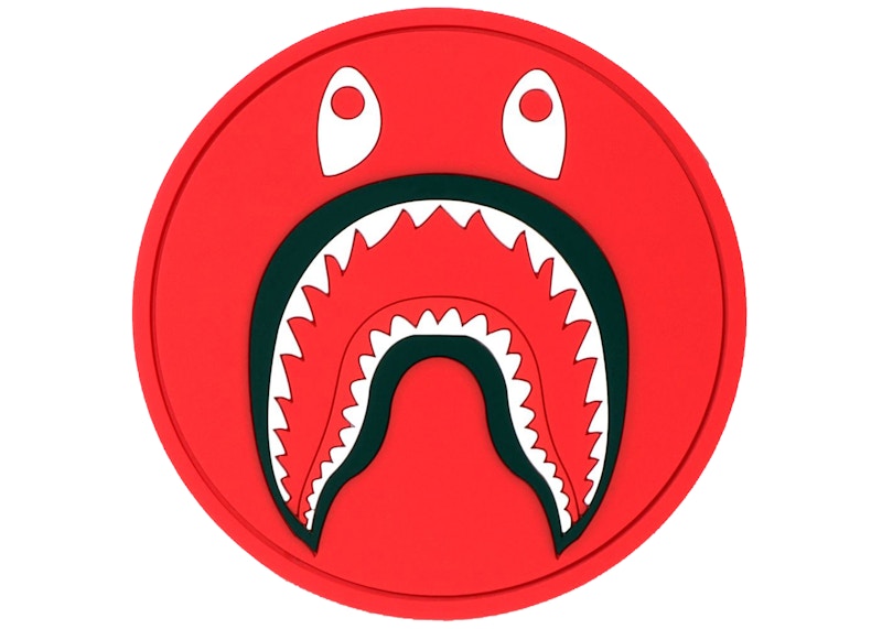 BAPE Shark Rubber Coaster Red