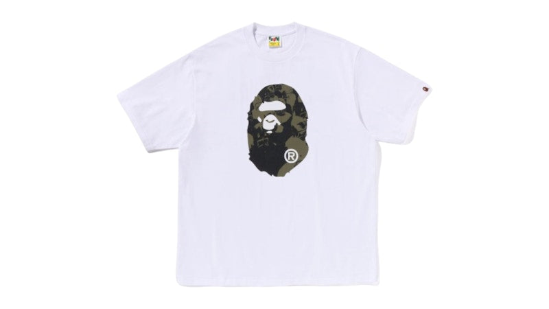 BAPE Shark Seijin Ape Head Relaxed Fit Tee White