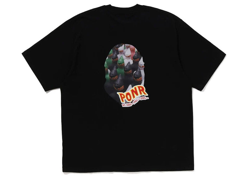 BAPE Shark Seijin Photo Print Relaxed Fit Tee Black