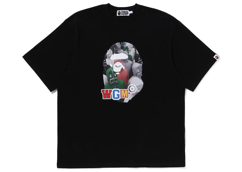 BAPE Shark Seijin Photo Print Relaxed Fit Tee Black
