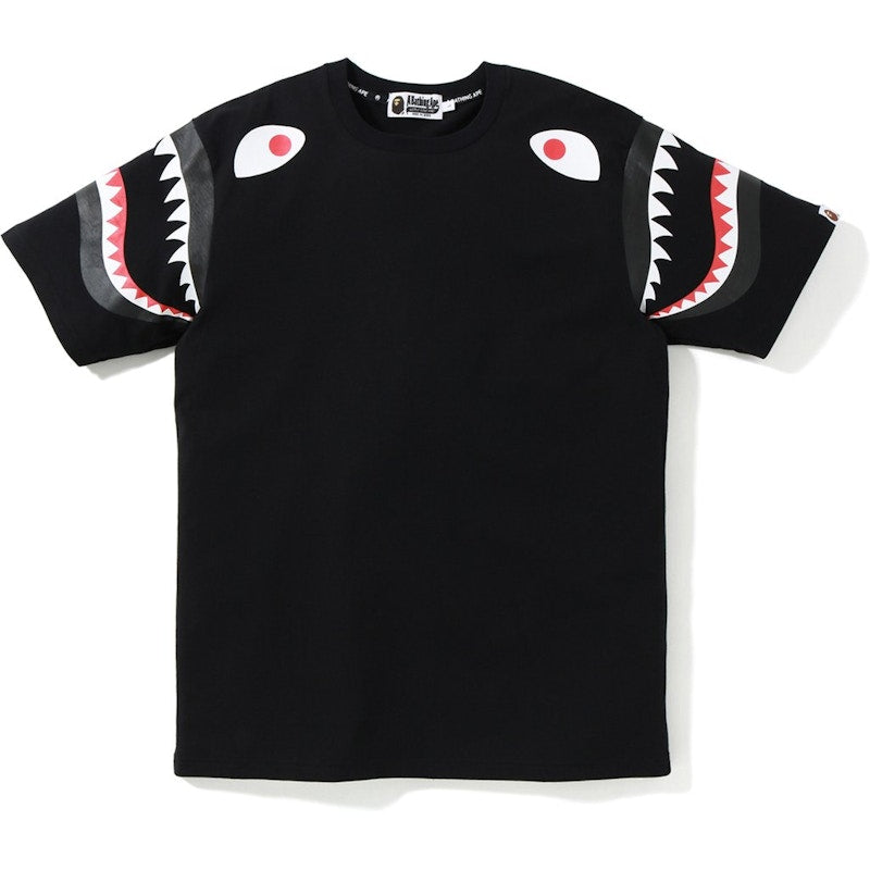 BAPE Shark Shoulder Tee (FW19) Black
