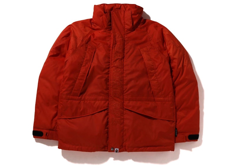 BAPE Shark Snowboard Down Jacket Orange