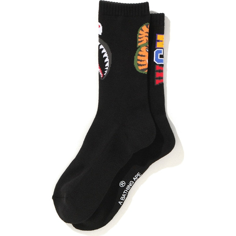 BAPE Shark Socks Black