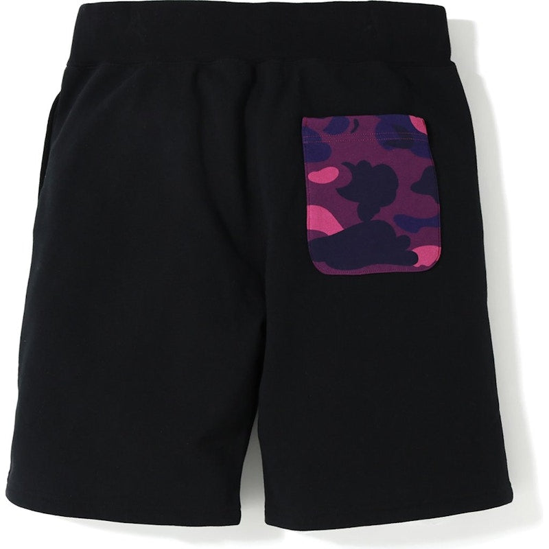 BAPE Shark Sweat Shorts Black/Purple