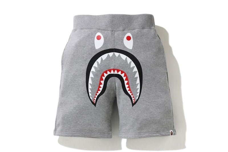 BAPE Shark Sweat Shorts Gray/Black