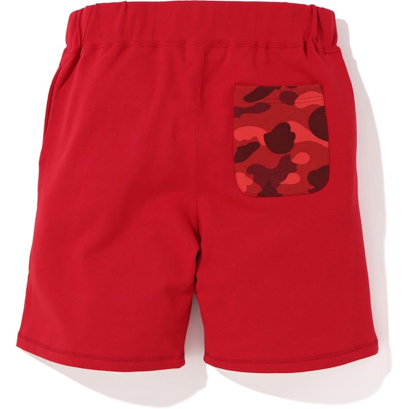 BAPE Shark Sweat Shorts Red/Red