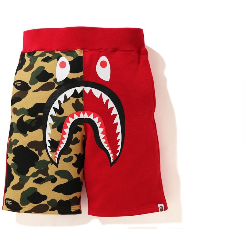 BAPE Shark Sweat Shorts (SS21) Red