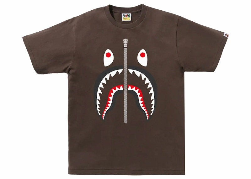 BAPE Shark Tee Brown