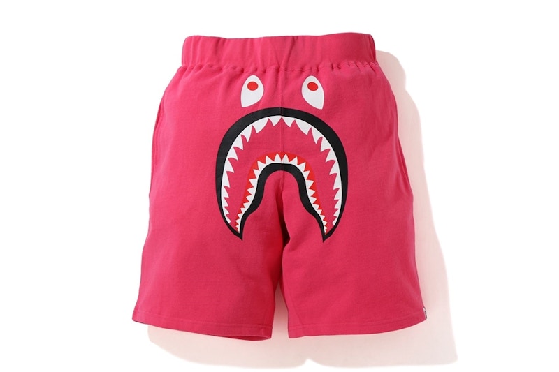 BAPE Shark Wide Sweatshort Pink