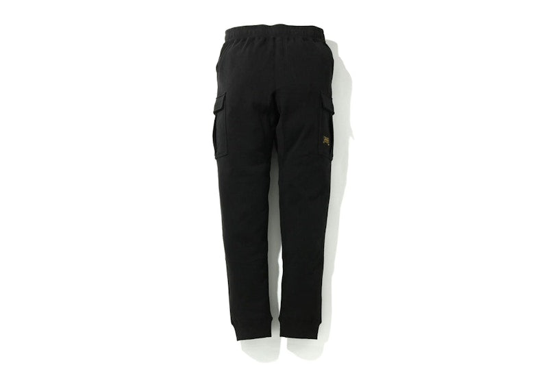 BAPE Side Pocket Military Sweatpants Black