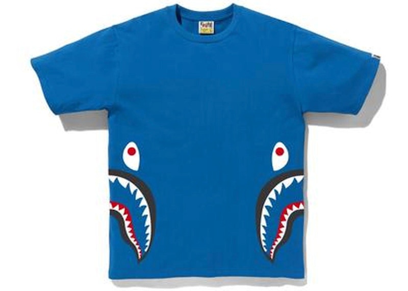 BAPE Side Shark Tee Blue/Black