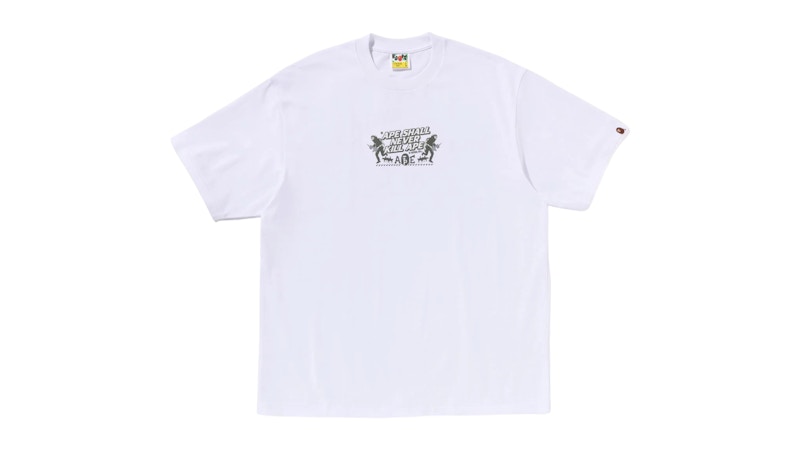 BAPE Slogan Relaxed Fit Tee White