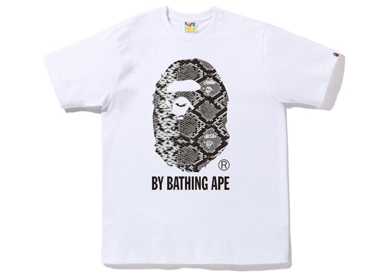 BAPE Snake By Bathing Ape Tee White Grey