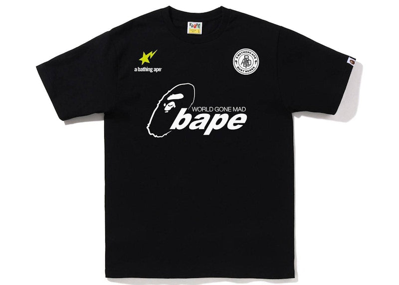BAPE Soccer #1 Tee Black