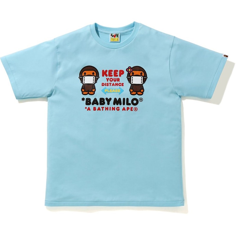 BAPE Social Distance Baby Milo #1 Tee Sax