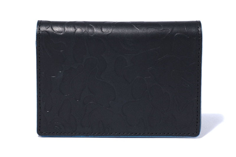 BAPE Solid Camo Business Card Case Black