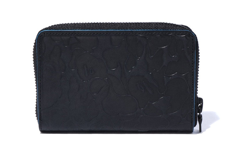 BAPE Solid Camo Coin Case Black