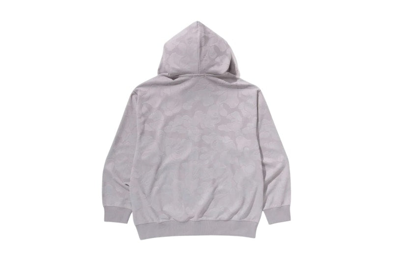 BAPE Solid Camo Jacquard One Point Relaxed Fit Zip Hoodie Grey