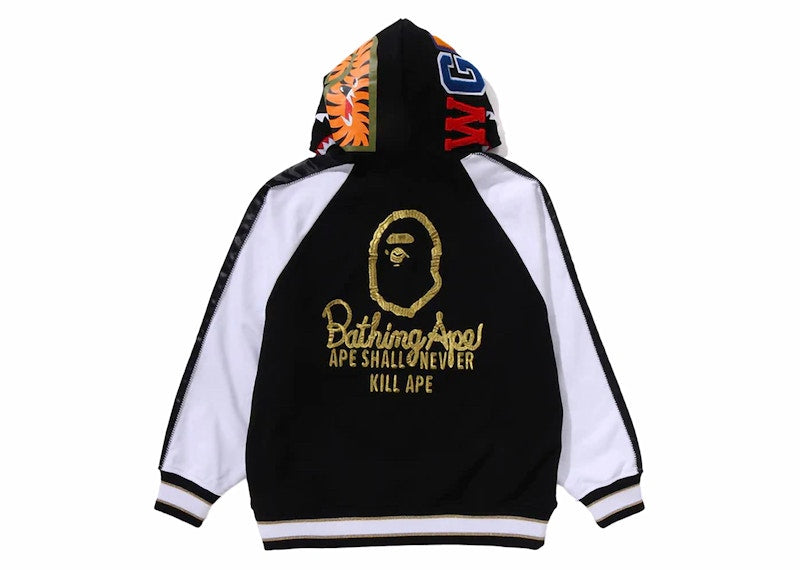 BAPE Souvenir Shark Zip Hoodie Black
