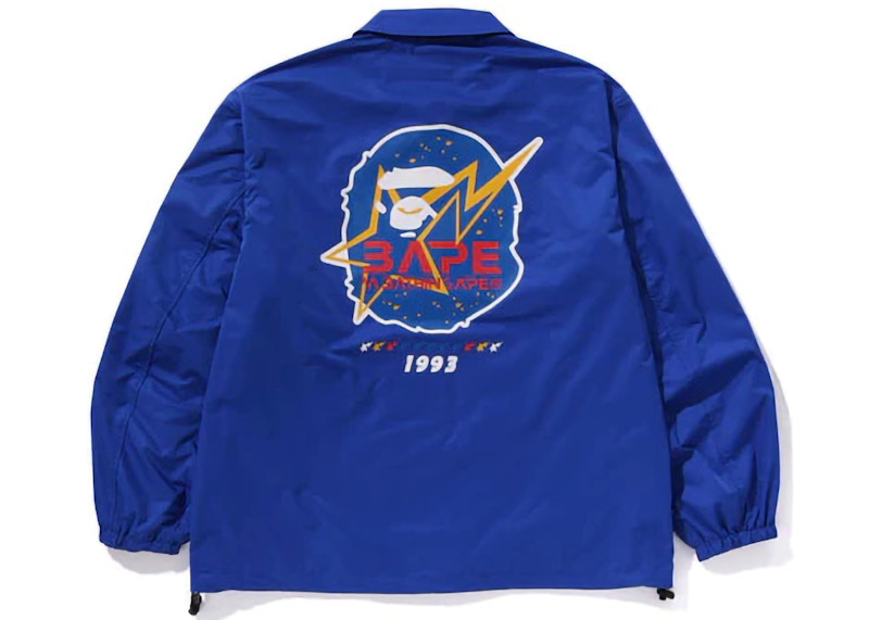 BAPE Space Ape Relaxed Fit Coach Jacket Blue