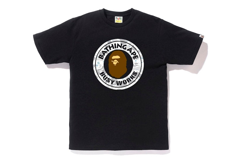 BAPE Space Camo Busy Works Tee Black