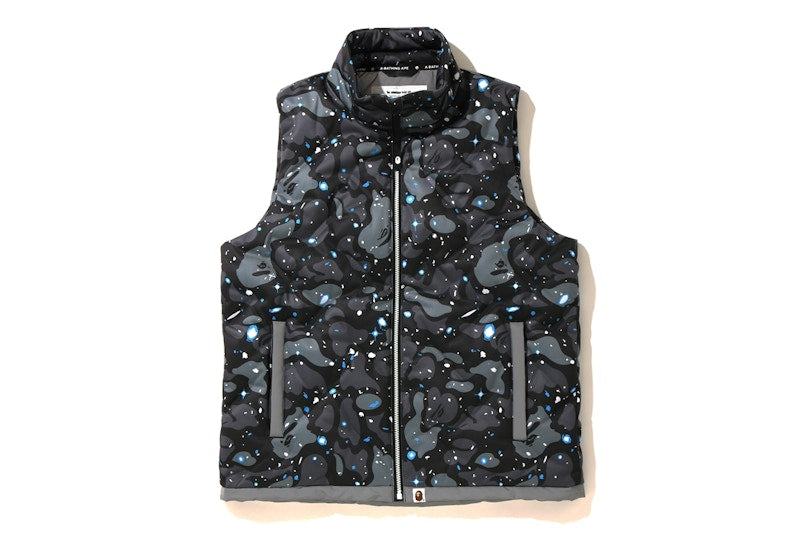 BAPE Space Camo Down Vest Black