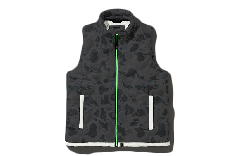 BAPE Space Camo Down Vest White