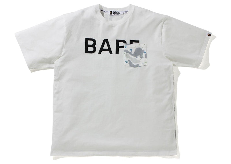 BAPE Space Camo Relaxed Fit Pocket Tee White