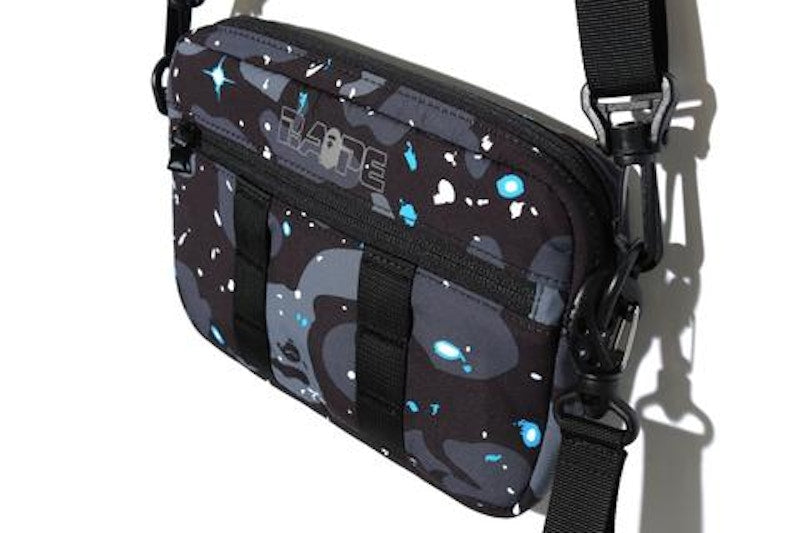 BAPE Space Camo Shoulder Bag Black