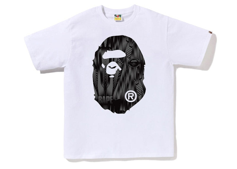 BAPE Speed Racer Big Ape Head Tee White Black