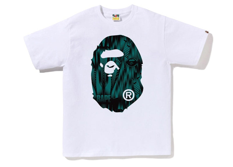 BAPE Speed Racer Big Ape Head Tee White Blue