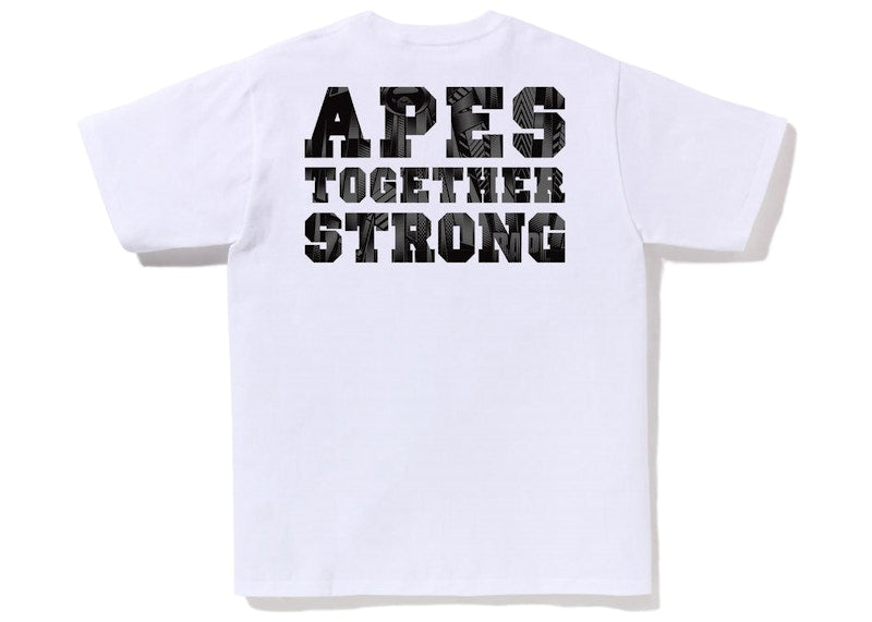 BAPE Speed Racer College ATS Tee White Black