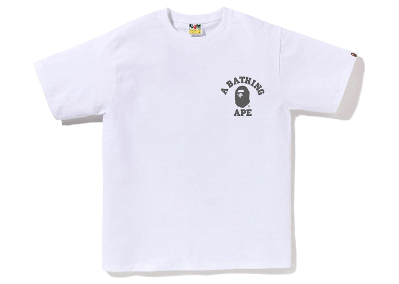 BAPE Speed Racer College ATS Tee White Black