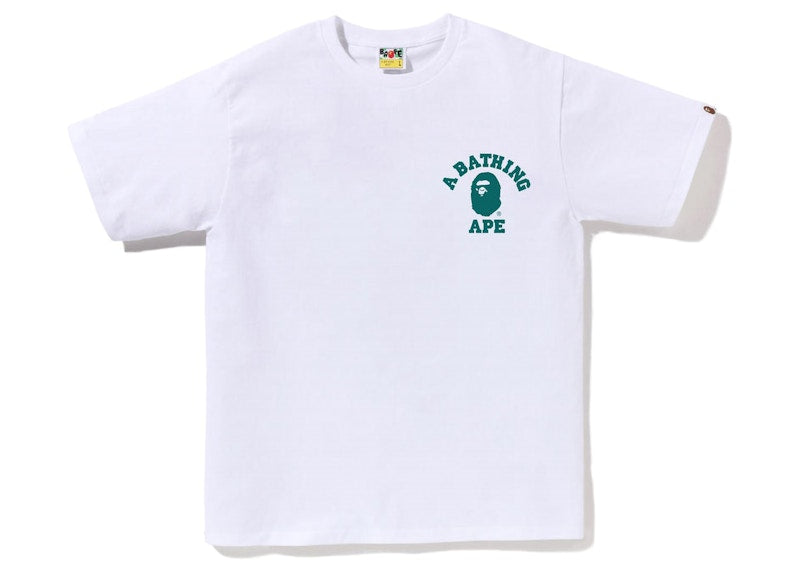 BAPE Speed Racer College ATS Tee White Blue