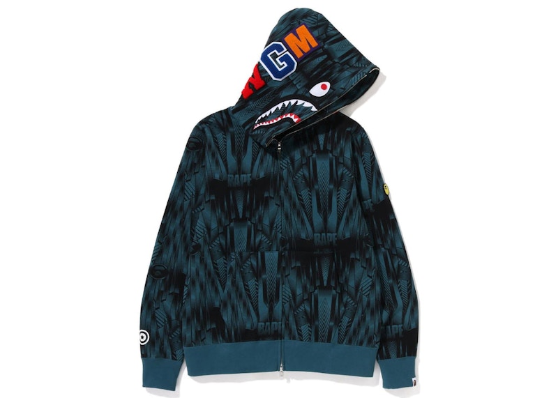 BAPE Speed Racer Shark Full Zip Hoodie Blue