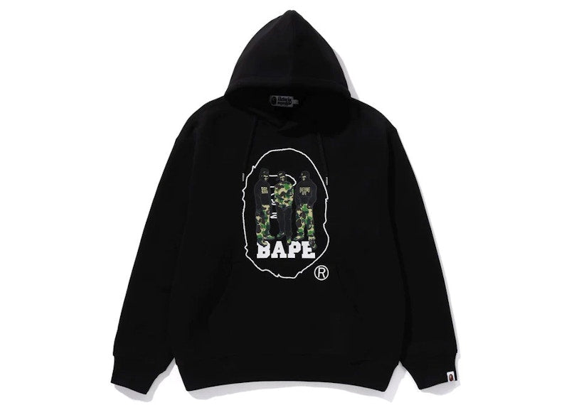 BAPE Sport Graphic Pullover Hoodie Black