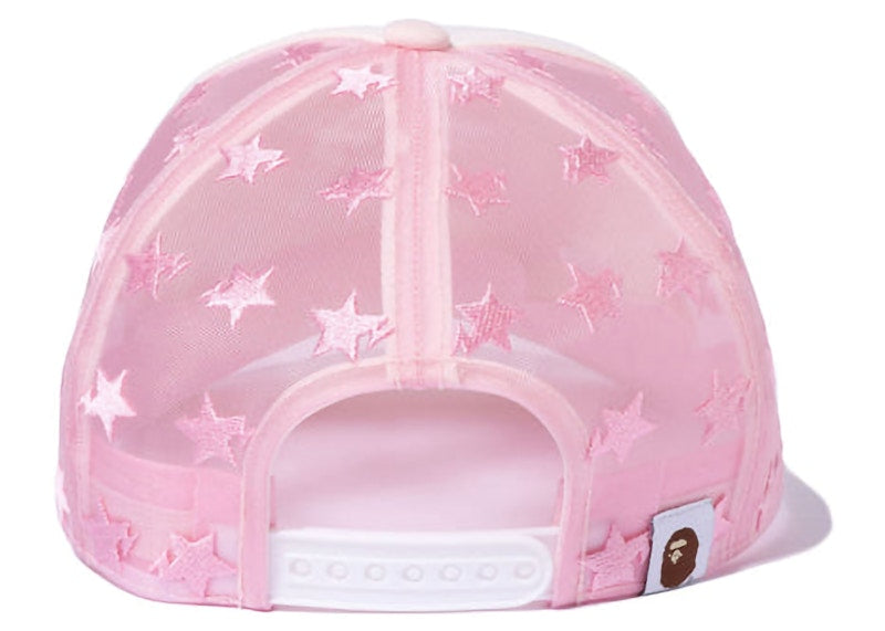BAPE Sta Allover Mesh Cap Pink